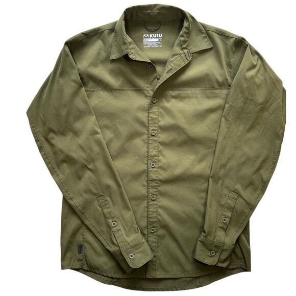 KUIU Other - KUIU Antero Wicking Makspec Toray Green Long Sleeve Button Down Shirt Size M
